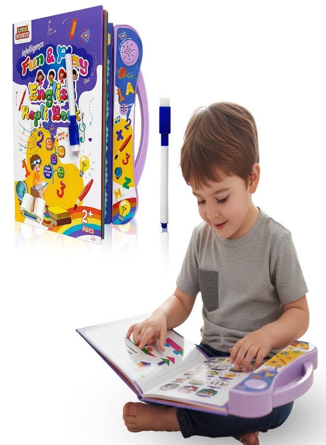 NHR Kids Learn & Play Intelligence Sound Books with Recording - Musical Educational Toy for Toddlers, Interactive Learning Book for Girls and Boys, Early Spark for Small Kids (9007- Sound Book) - Image 1